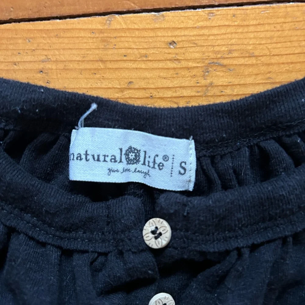 Natural Life Relaxed Button Down Midi Dress - black - Picture 3 of 4